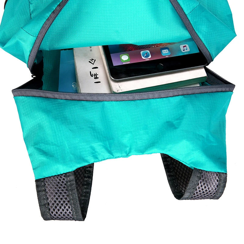 Outdoor Folding Backpack Waterproof Ultra Lightweight Portable Travel Bag Folding Handy Bag Lightweight Travel Men Women Daypack