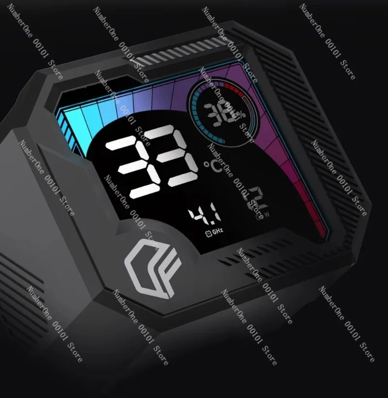 360 ARGB CPU Liquid Cooler with Segment Code Screen Temperature Display