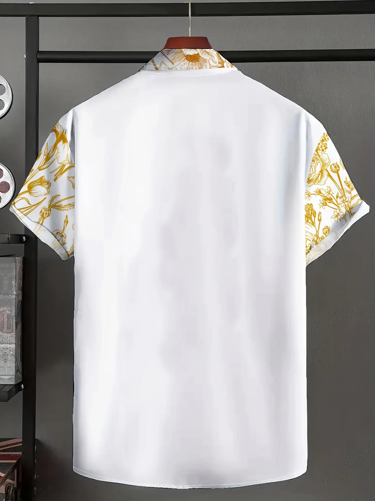 2026 Summer New Style Men's Short-Sleeved Shirt with 3D Patterned Print - Street Casual Fashion Comfortable and Soft