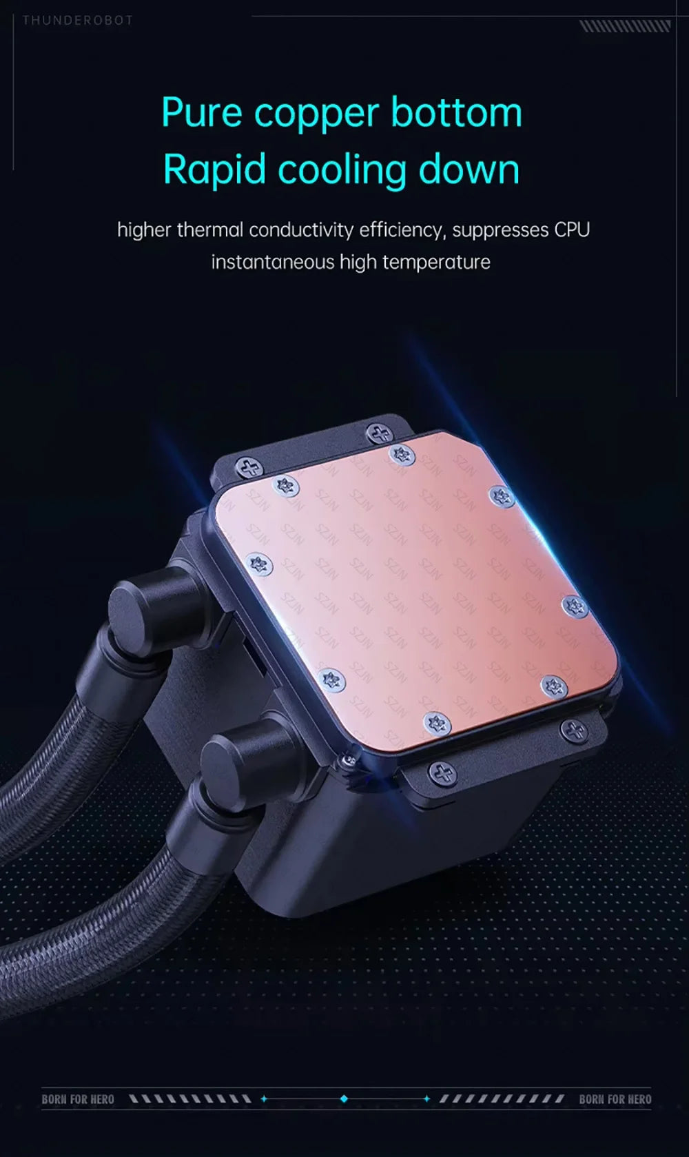Liquid Cooler 120/240/360 ARGB CPU Cooler Computer Fan CPU AIO Water Cooler Support Intel&AMD Efficient PWM-Controlled Pump