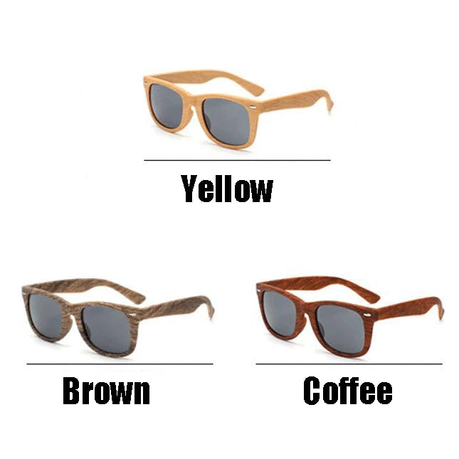 Bamboo Sunglasses Men Women Imitation Wood Sun Glasses Square Brand Designer Sun Glasses For Women Unisex