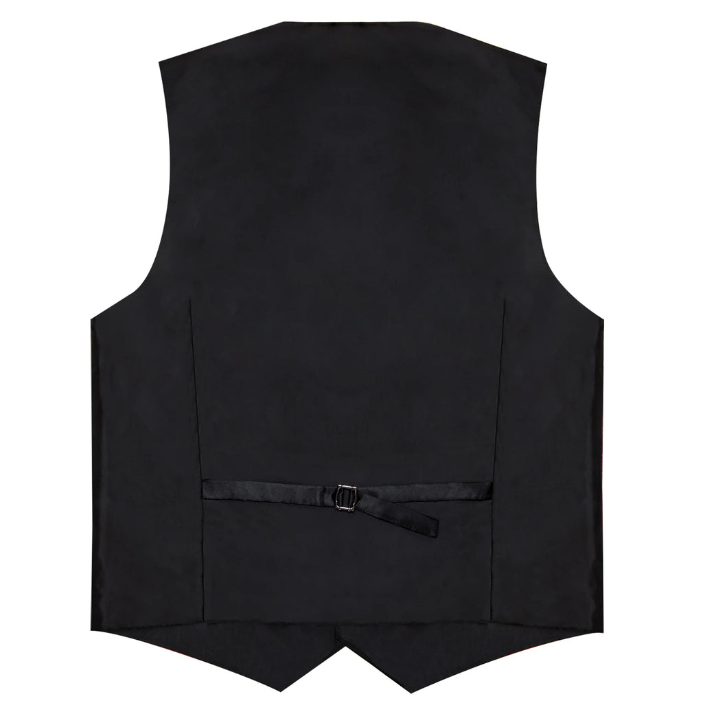 Satin Men's Solid Blue Suit Vest with Tie Handkerchief Cufflinks Business Formal Waistcoat Wedding Prom Men Sleeveless Jacket