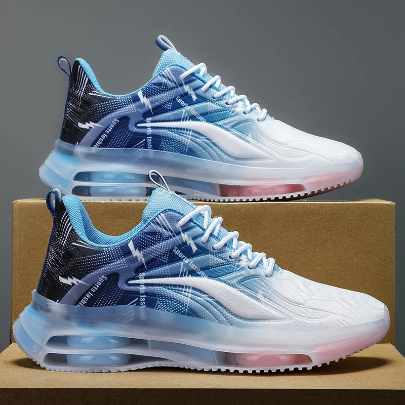 Men's Fashion Basketball Shoes Air Cushions Running Shoes for Men Comfortable Non-Slip Breathable Shock-Absorbing Sports Shoes