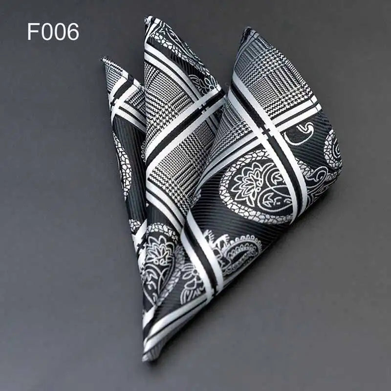 41 Colors Men's Handkerchief Plaid Dot Paisley Hankies Hanky Business Pocket Square Chest Towel 25*25CM
