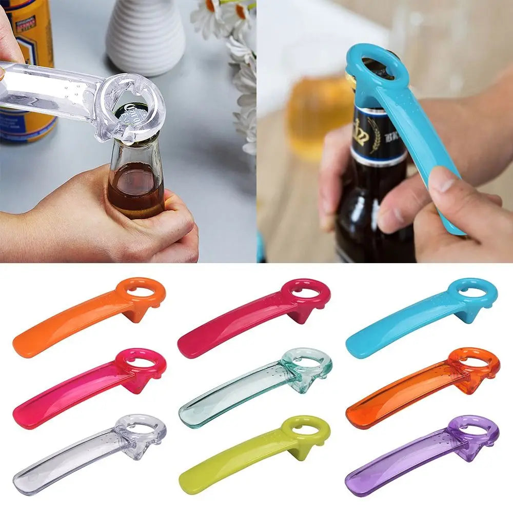 New Plastic Beer Bottle Opener Kitchen Gadgets Multifunctional Jar Opener Household Non-slip Can Openers