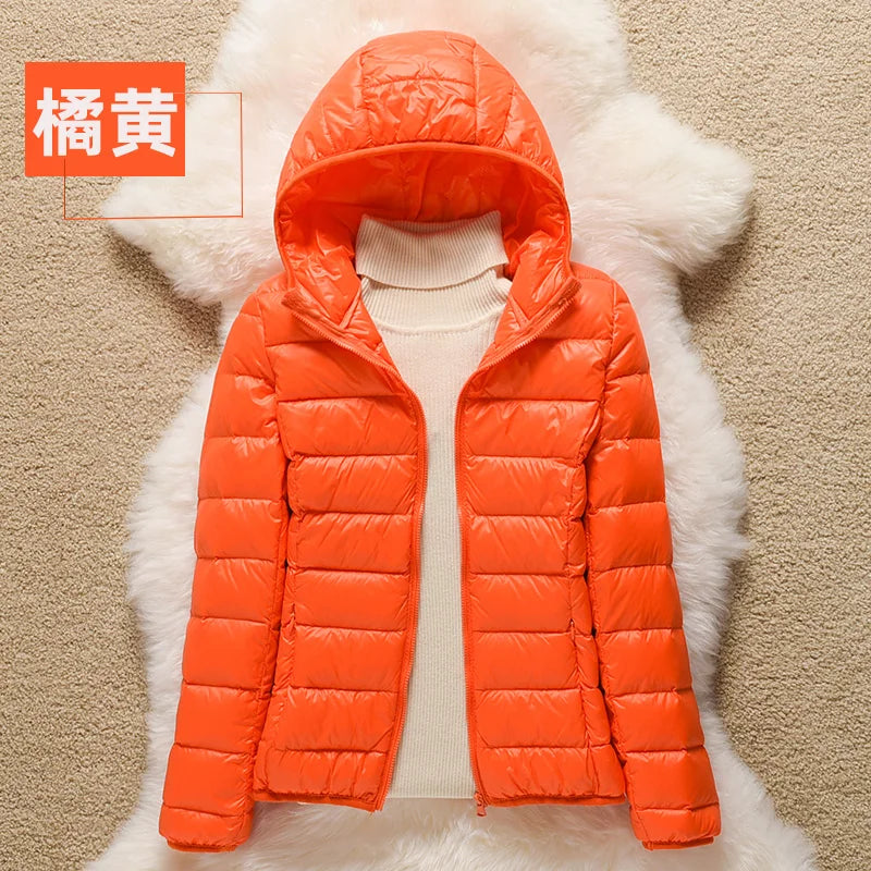 Spring Autumn Women Jackets 2024 Winter Female White duck down Jacket Fashion Ultralight Women Parka Packable Casual Puffer Coat