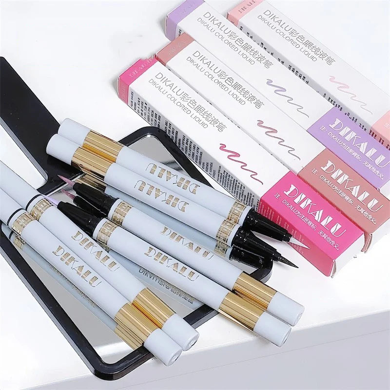 1Pc Glitter Eyeshadow Pen Matte Purple Diamond Eyeliner Pen Waterproof Highlight Brighten Silkworm Makeup Pencil Shiny Eyelids