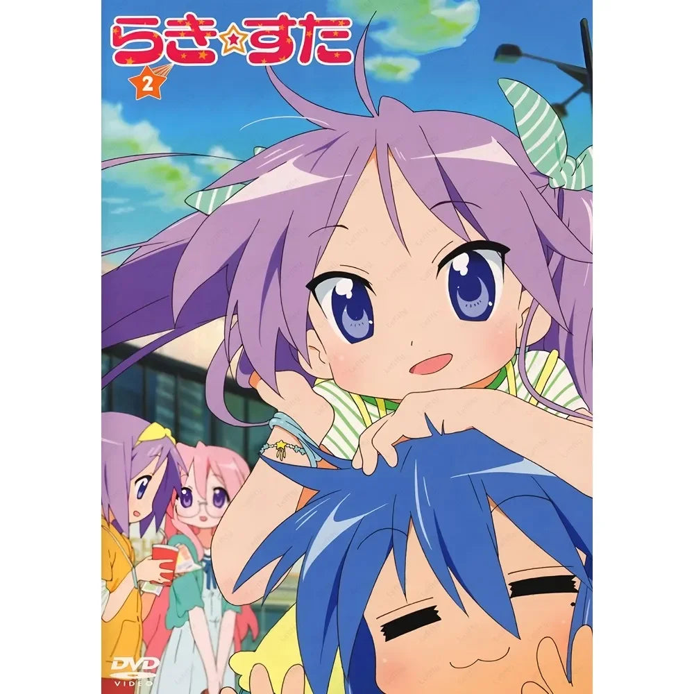 Anime Lucky Star Poster Fancy Wall Art Poster Canvas Printing Bedroom Office  Home Living Bed Room Bar Aesthetic Decor Gift