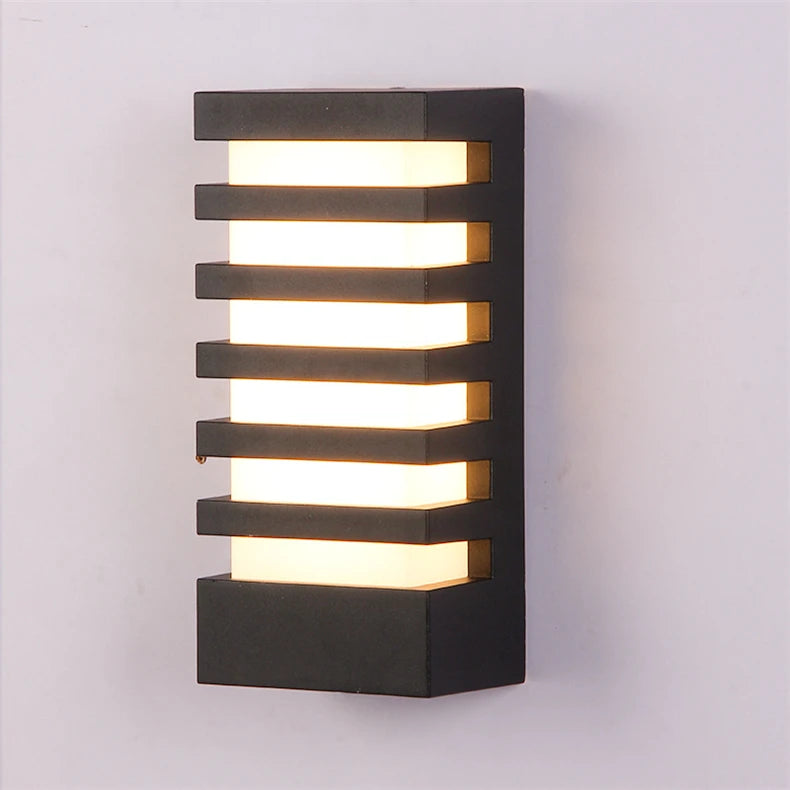 Outdoor LED Wall Lamp E27 IP65 Waterproof Aluminum Garden Porch Light 110V 220V Exterior Decor Sconce Street Lighting Fixture