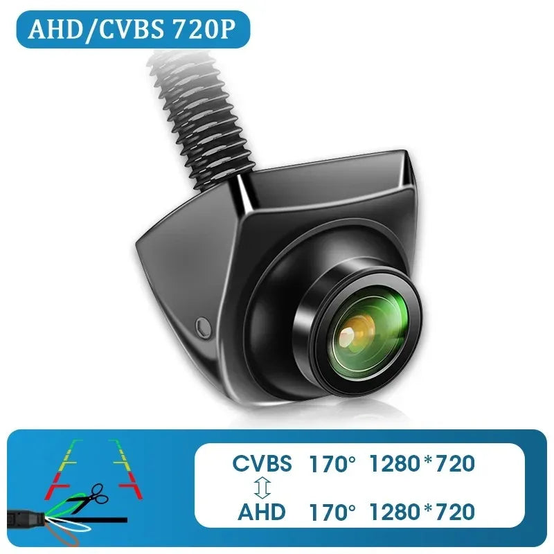 1080P AHD Rear Camera for Vehicle with CVBS Night Vision 12V IP68 Waterproof 170 Degree Fish-eye Lens HD Resistant