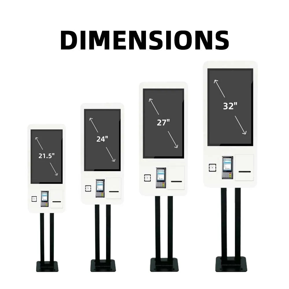 Interactive Self Service Payment Automatic Touch Screen Kiosk Mcdonalds Self Ordering Machine Digital Signage for Restrurant