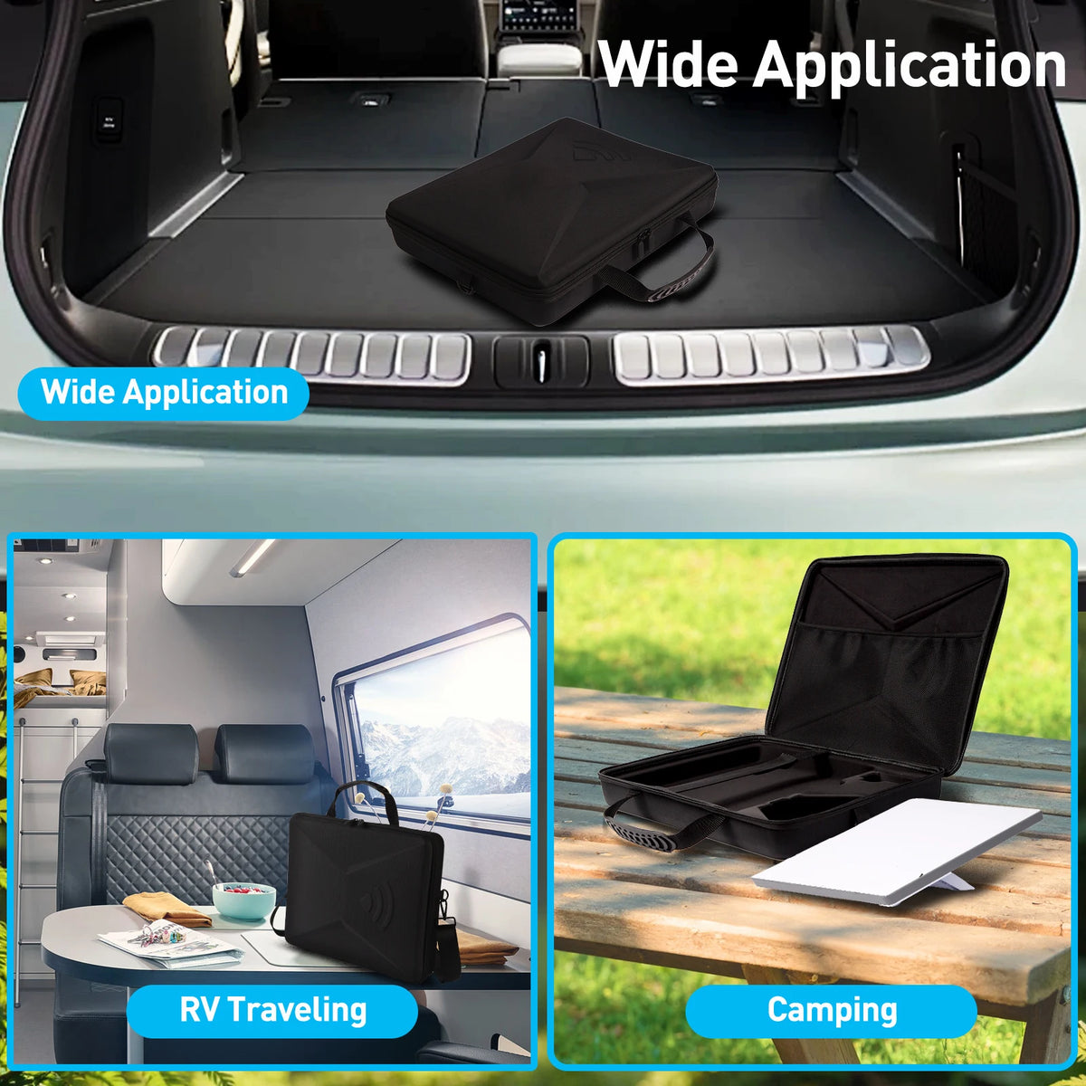 Starlink Mini Kit Hard Protective Carrying Case Waterproof Luggage Storage Bag Protective Bag Scratch-Resistant Travel Case