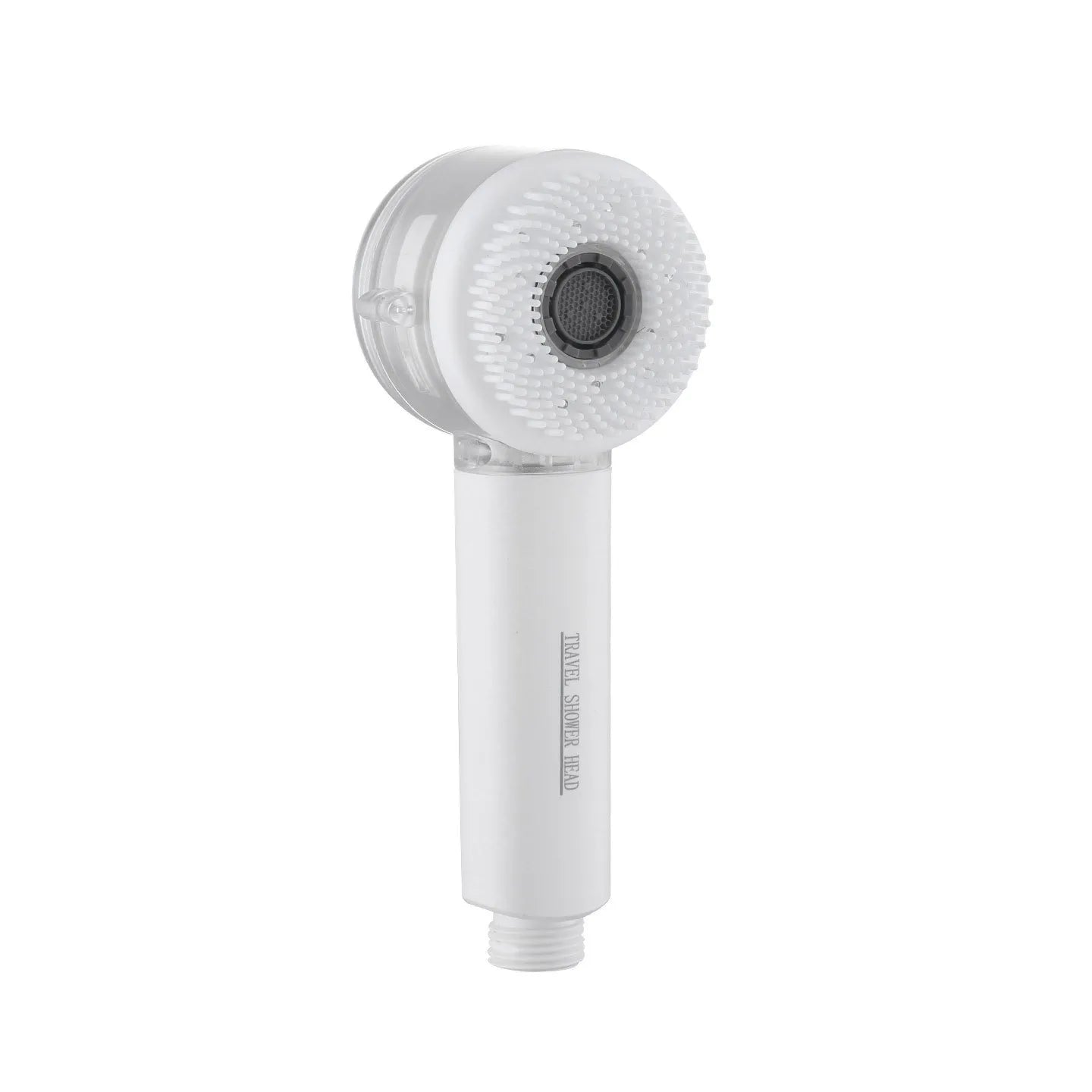 Small double-sided water outlet handheld shower head with bubble water flow,washing function, high pressure boost and filtration