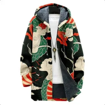 Spring Men's Trend Lapel Chenille Woolen Coat Woolen Coat