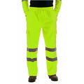 Mens Work Joggers Patchwork Workwear Uniform Bottoms Safety Sweat Pants Striped Reflective Pants Loose Mens Jogging Trousers