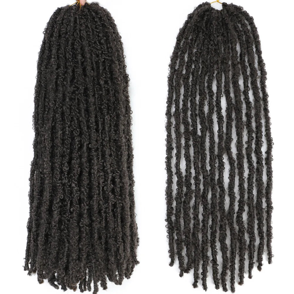 12 14 18 24 36 Inches Distressed Butterfly Locs Crochet Hair Faux Locs Crochet Braids Messy Soft Locs Braiding Hair Extensions