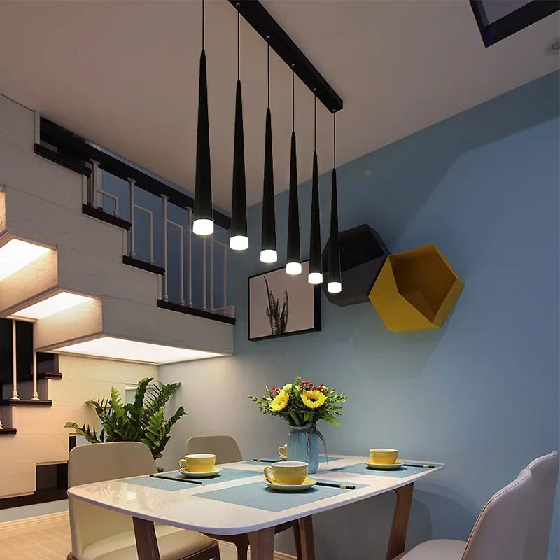 Stair Led Ceiling Chandeliers Duplex Loft Lamp Living Room Decoraction Luxury Light Appliance Hanging Lamps For  Lustre