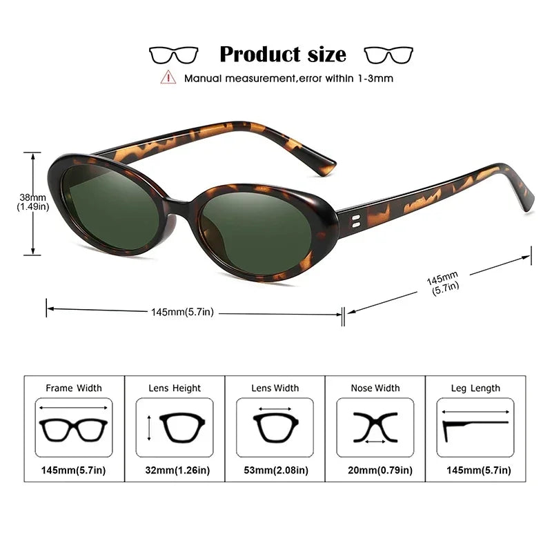 Vintage Oval Sunglasses Women Luxury Brand Designer Small Oval Sun Glasses Retro Men Rivets Sun Glasses Oculus