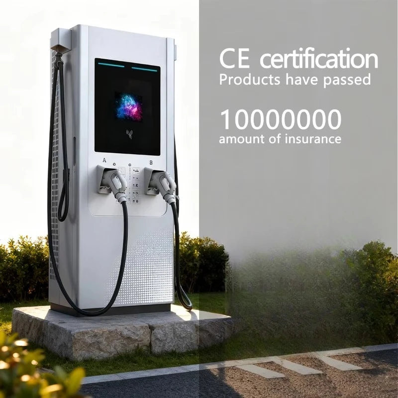 80KW DC EV Charger Station EN CE OCPP1.6J CCS2 Floor Mounted Electric Vehicle Electric Car Charging Stations