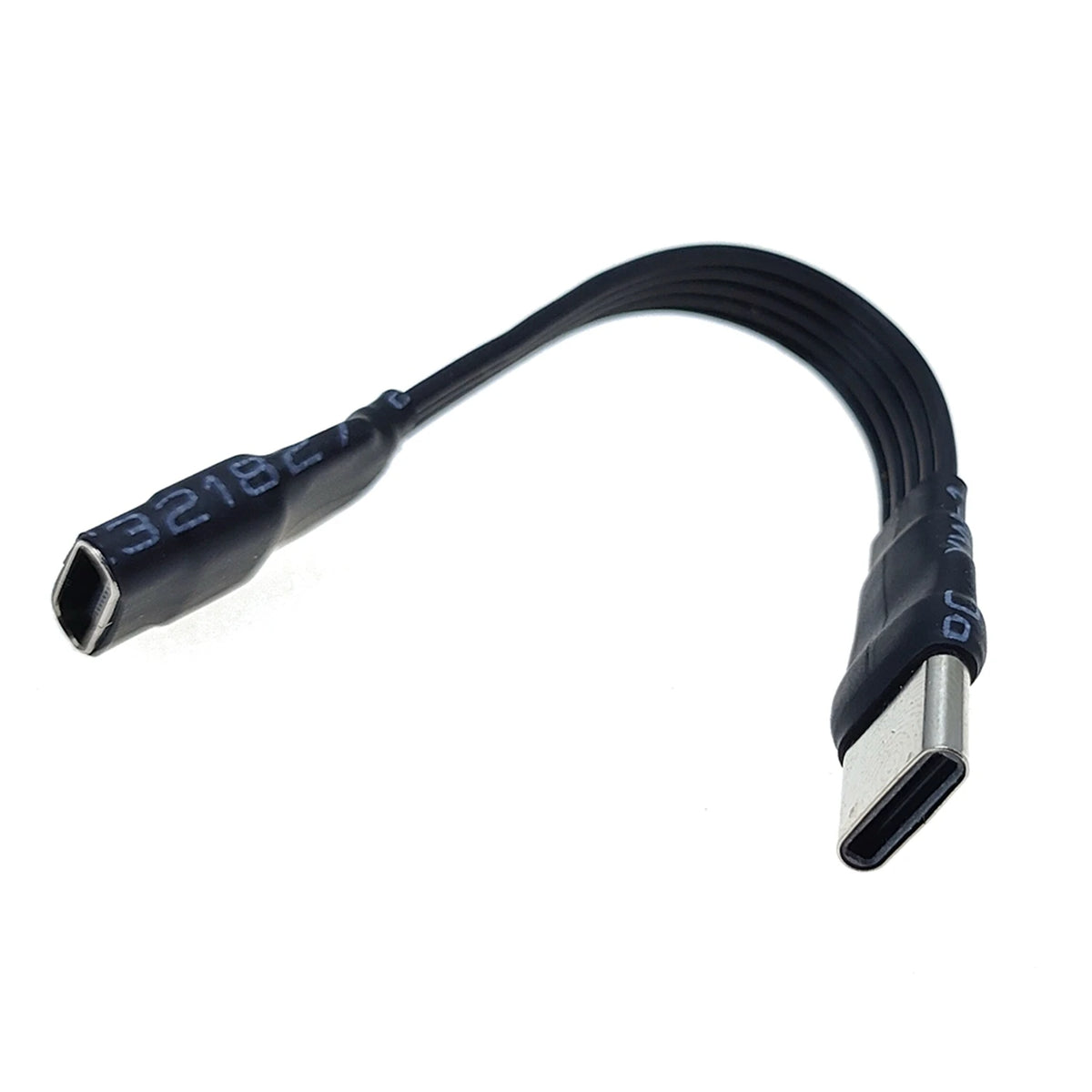 20CM 30CM 10CM 5CM USB 2.0 Type-C Flat Cable Extension FPC Cable USB 2.0 USB-C 90° Up/Down Angled Plug 5CM-1M
