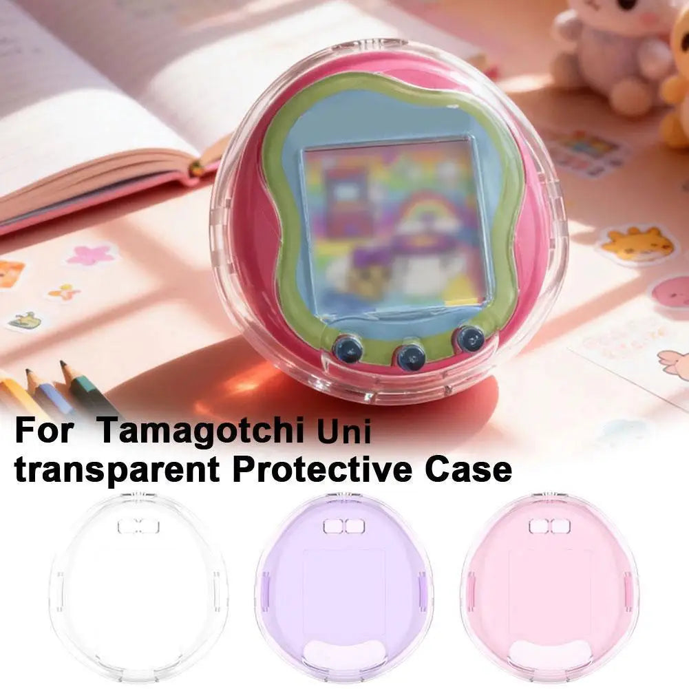 Transparent Hard Shell Case for Tamagotchi Uni Full ProtectiveCoverAnti-Fall Anti-ScratchDustproof ClearAll InclusiveAccessories