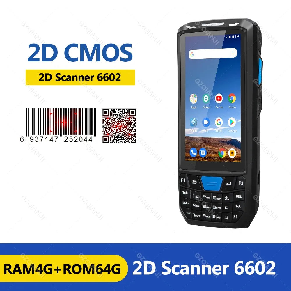 PDA Android Handheld Terminal Honeywell Barcode Scanner 1D 2D QR Portable Data Collector Terminal Device with WIFI 4G NFC