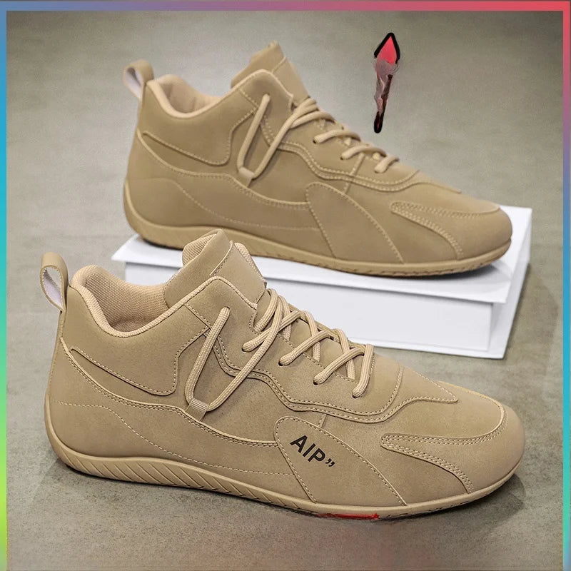 Casual Sport Shoes for Men Retro Leather Surface Soft Bottom Versatile Leisure Board Shoes Autumn Trend Brand Agan Men's Foot...
