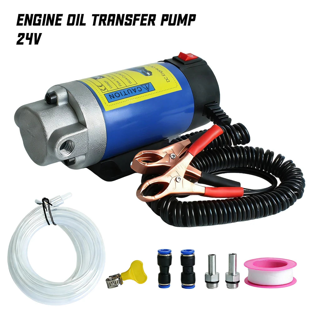 12V 24V Electric Oil Transfer Pump 1-4L/min Car Motor Oil Diesel Extractor Scavenge Suction Fluid Change Pump