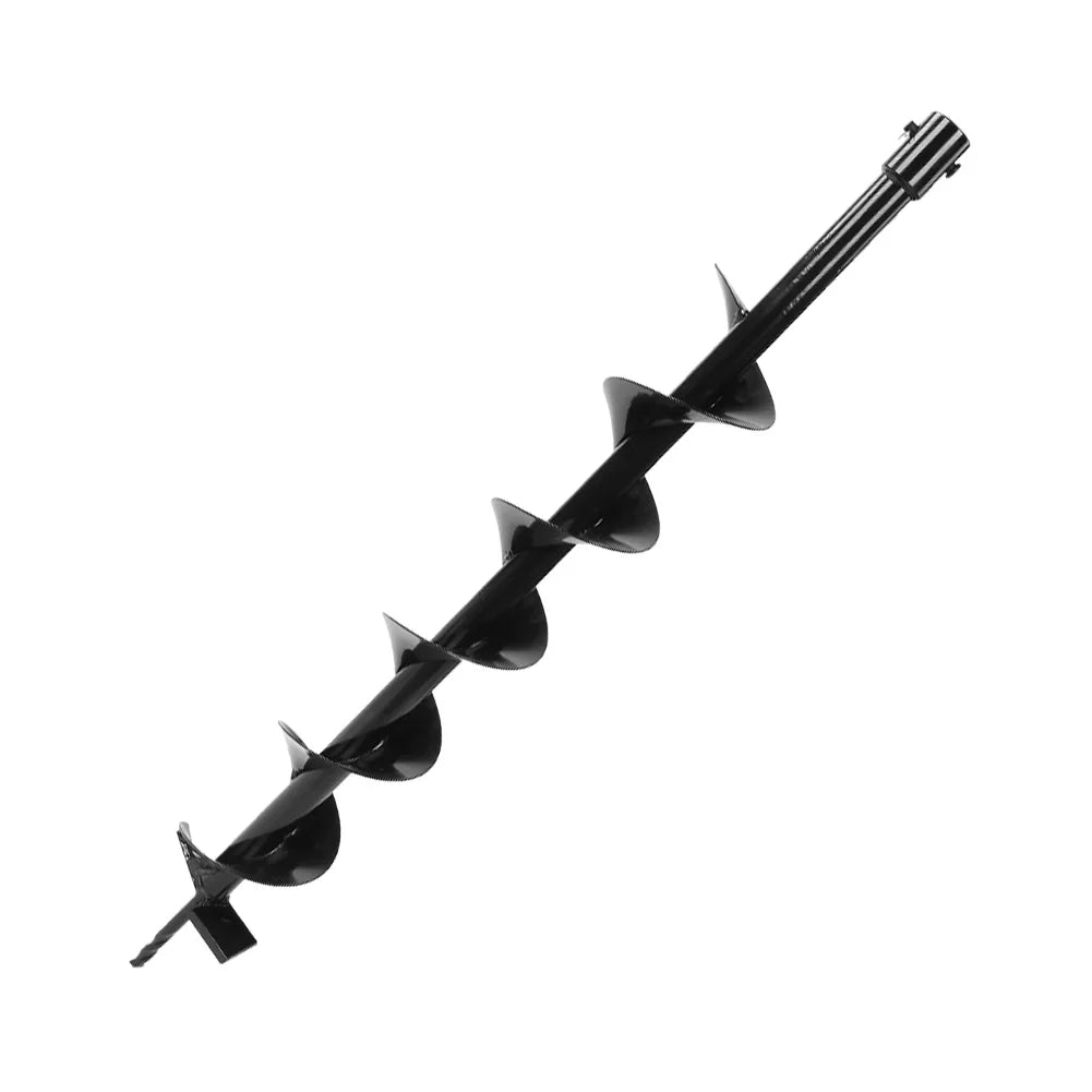 Hole Digger Drill Bit, Earth Auger Drill Bit Garden Planting Post Hole Digger 100x800mm Single Blade