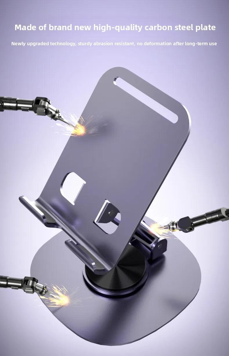 360° Rotation Portable Tablet Holder For iPad iPhone 15 Xiaomi Folding Lazy Desktop Live Mobile Phone Stand Mount Bracket