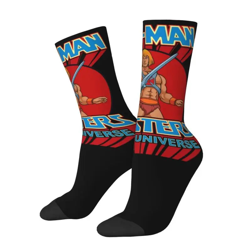 Masters Of The Universe Men Women Crew Socks Cool He Man Skeletor Heman 80s Cartoon Spring Summer Autumn Winter Dress Socks