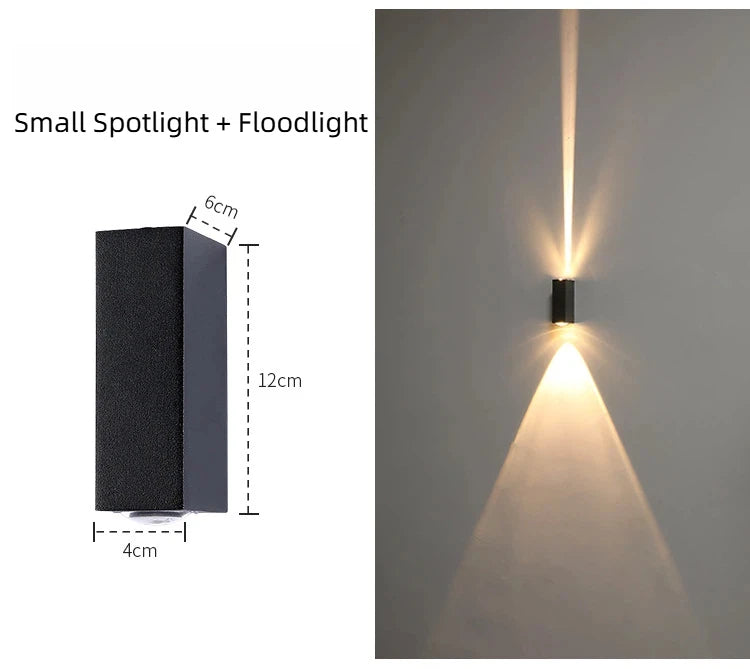 LED Indoor Outdoor Wall Lamps Villa Courtyard Pillar Spotlight Stair Lighting Boundary Home Illumination