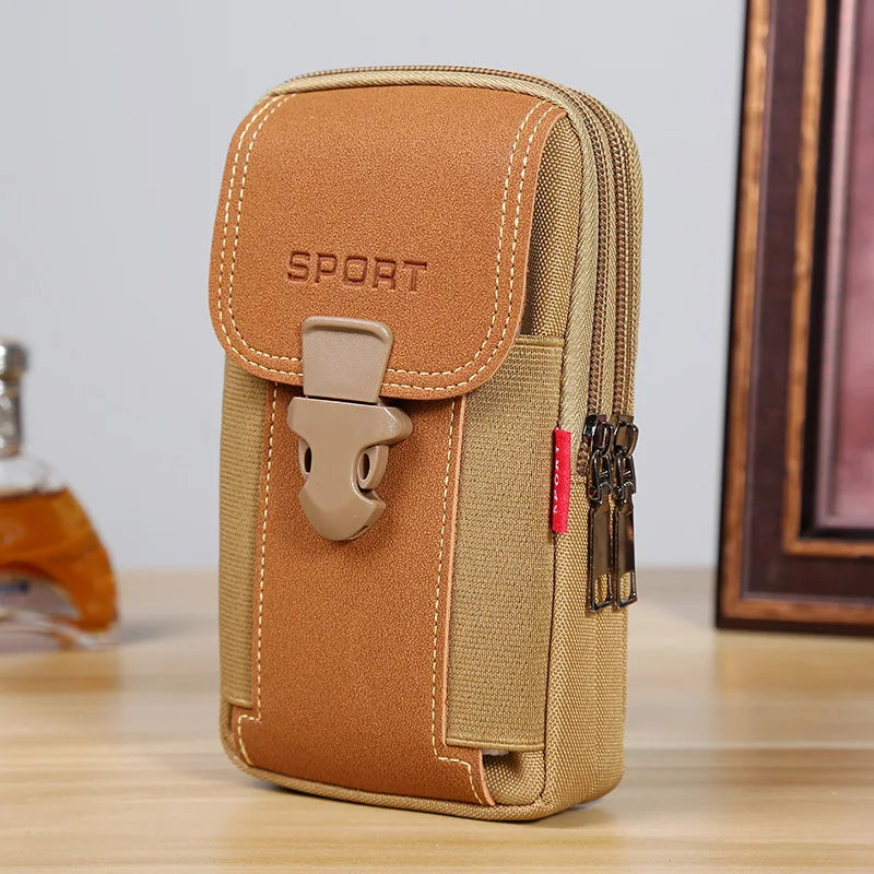 Unisex Belt Pouch Phone Pouch Phone Holster Pouch Mobile Belt Pouch Small Tactical Belt Backpack Card Holder