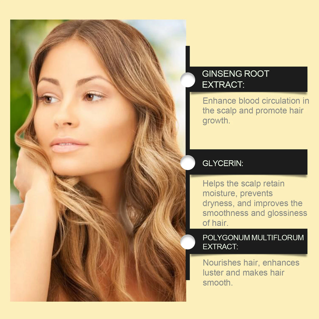Ginseng Hair Shampoo Clean Scalp Improve Hair Quality Refreshing Oil Control Anti Dandruff Reduce Hair Loss Ginseng Shampoo