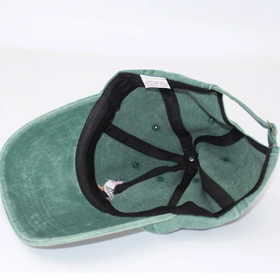 Embroidery Pigeon Spring vintage Baseball caps Men Women Water Washed Sports Fishing Sunshade Summer Autumn winter Dad Hat