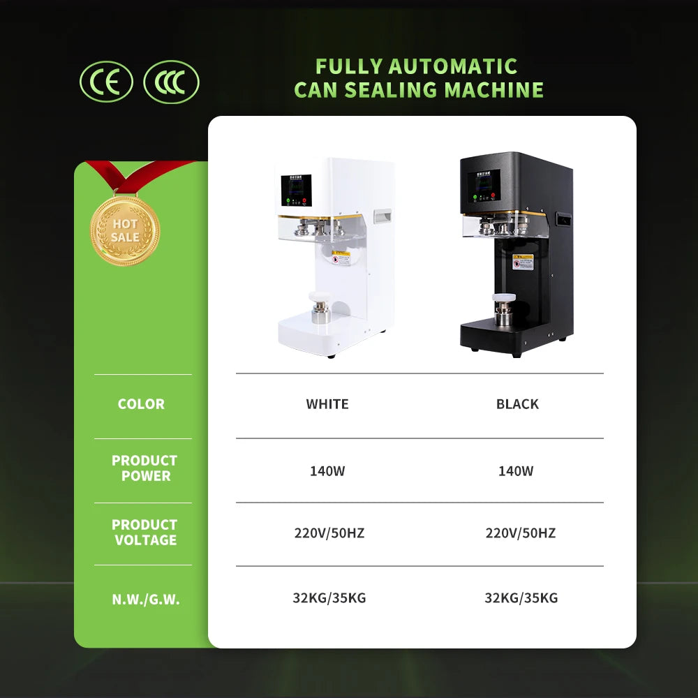 Automatic non-rotating can sealing machine Commercial can  Sealing machine Beverage polyester can