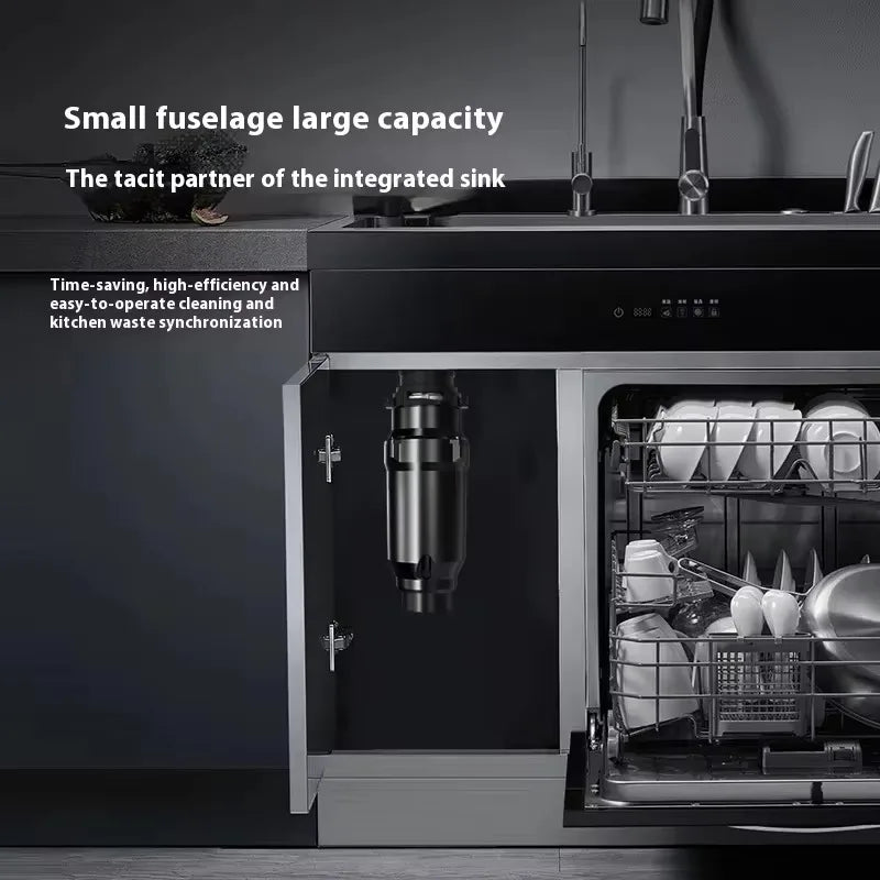 High Efficiency Stainless Steel Kitchen Garbage Disposal Quiet Efficient with Anti-Blocking Design Electric Power Source