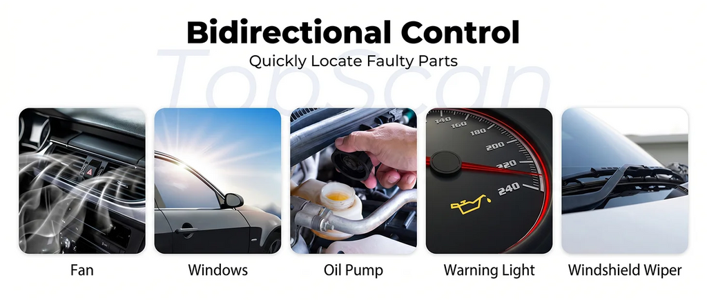 TOPDON TopScan Lite Scanner Smart Diagnostic Tool DTC Repair Guide Bluetooth OBD2 Code Reader Full System Active Test