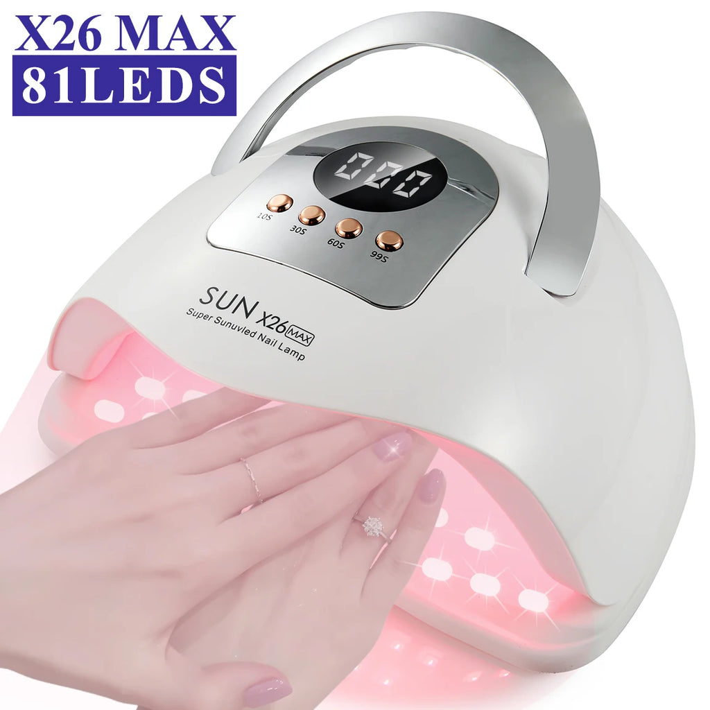 Professional Nail Dryer 81LEDs Nail Curing Lamps For Home Salon UV LED Nail Lamp For All Gel Polish Nail Equipment Manicure Tool