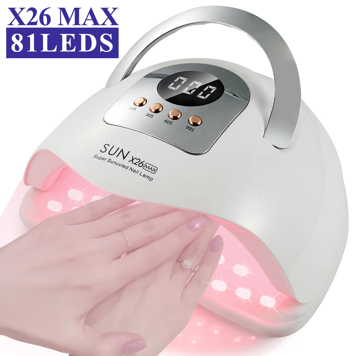 Professional Nail Dryer 81LEDs Nail Curing Lamps For Home Salon UV LED Nail Lamp For All Gel Polish Nail Equipment Manicure Tool