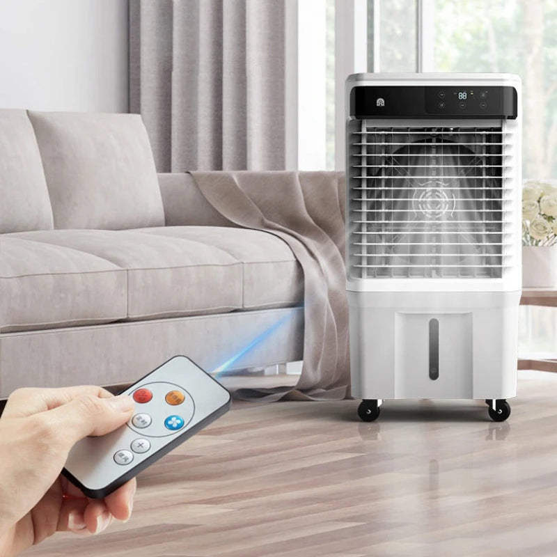 Portable Air Conditioner Fan Evaporative Ice Cooling Fan Powerful Cooling Floor Fan for Home Commercial