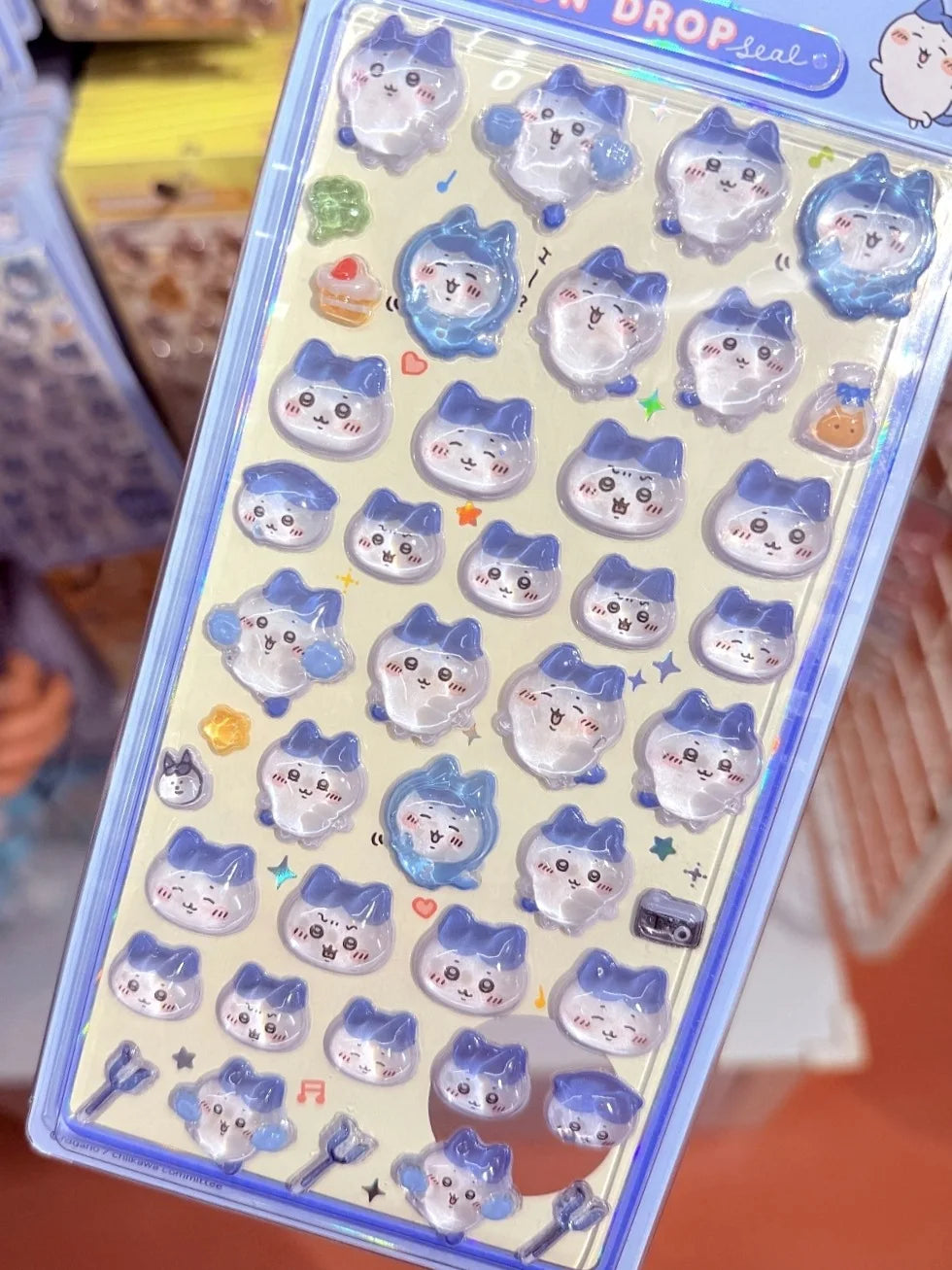 Chiikawa 3D Cute Crystal Stickers Usagi Phone Case Decoration Nail DIY Decorative Stickers for Notebook Laptop Waterproof