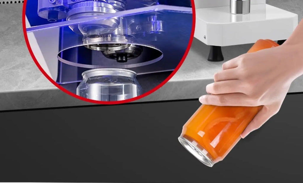 can sealing machine, milk tea automatic commercial plastic can beverage can sealing machine, beverage cup sealing machine