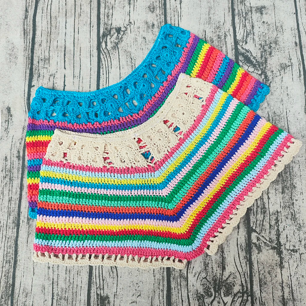 Handmade Attractive Women Openwork Crochet Shorts Stretch Waist Casual Beach Bandage Hot Pants