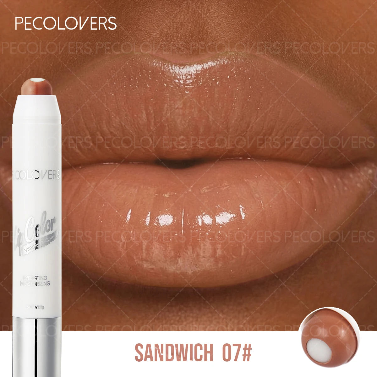 Sandwich Lipstick Pen, Moisturizing Lip Gloss, Long-lasting, Non-drying, Multi-color Options, Lip Cosmetics