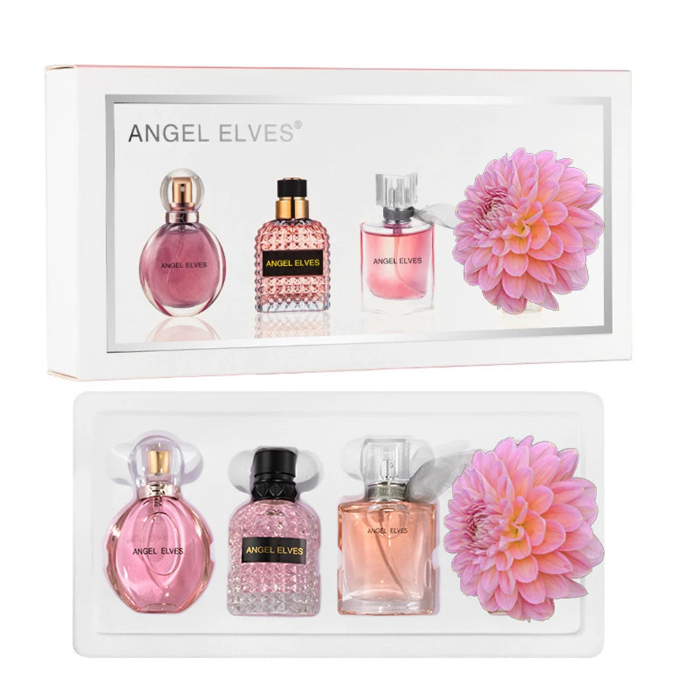 Luxury Brand Perfume Women 향수 ml Damen Parfums Femme Sweet Floral Scent Spray 120 Pheromone Perfumes De Mujer Gift Box 4Pcs Set