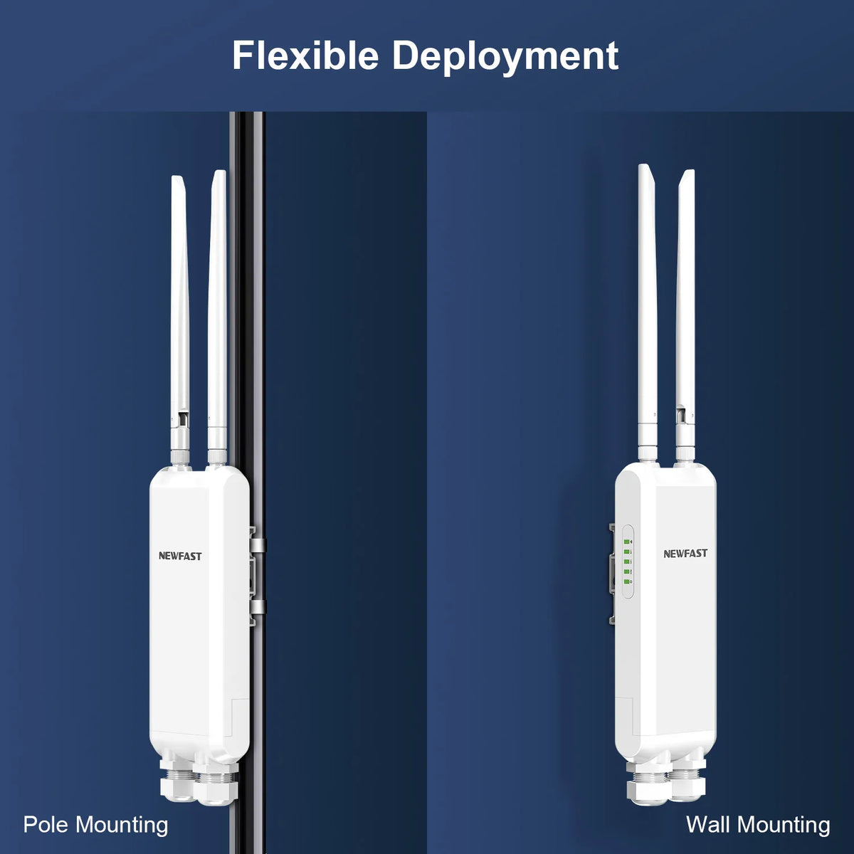 NEWFAST 2.4G/5.8G Outdoor Wireless AP 1200Mbps Access Point 48V POE Wifi Router Long Range WI-FI Extender Gigabit