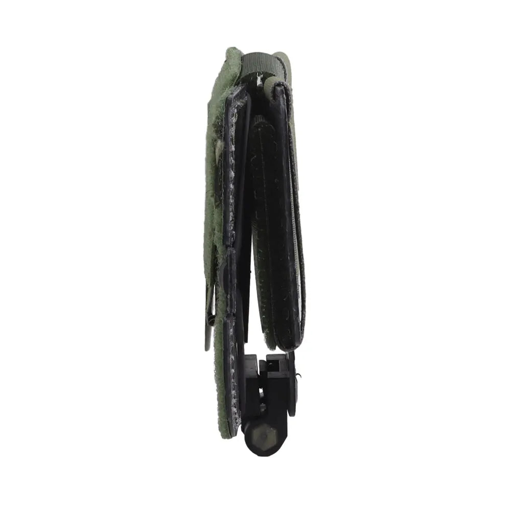 Tactical Phone Pouch with MOLLE/PALS Strap, Foldable Chest Phone Holder for Navigation & Tactical Vest Accessory