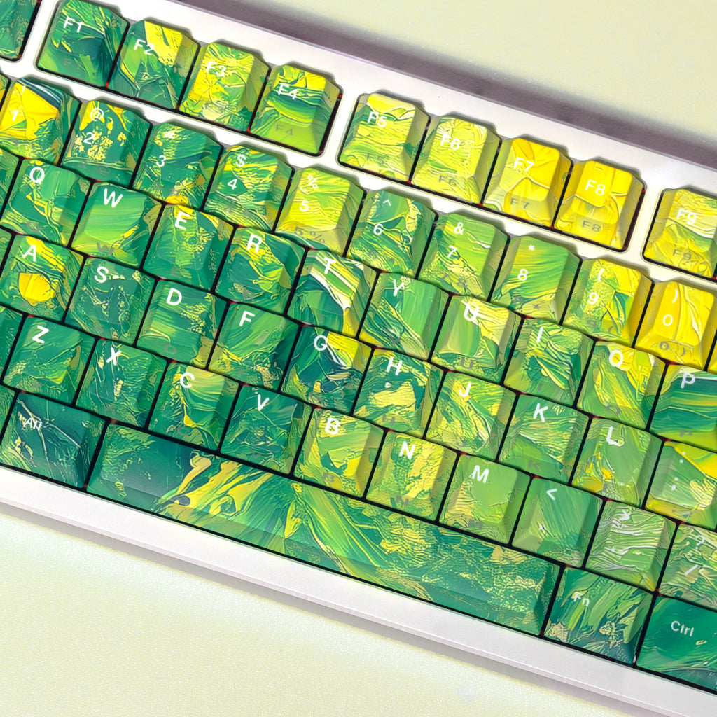 PBT Keycaps Dye Sub Double Shot  Cherry Keycap Custom Korean Spanish French German For Mechanical Keyboard Rainy75 Wooting Hi98