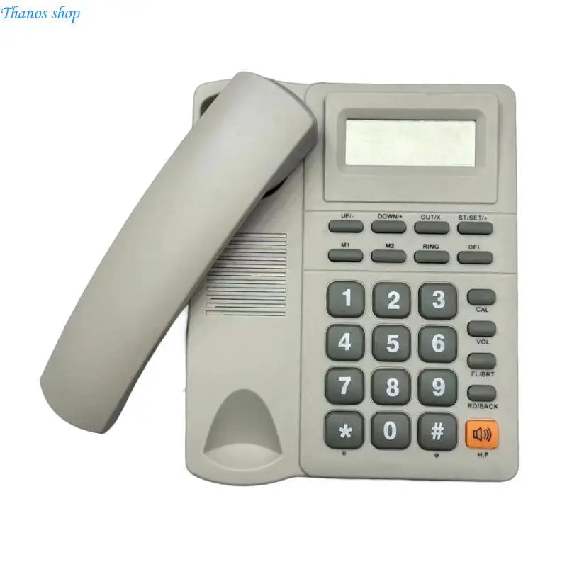 Landline Phones Home Telephone Desk Phone LCD Display with Redial Caller Function for Office, Hotel X37A